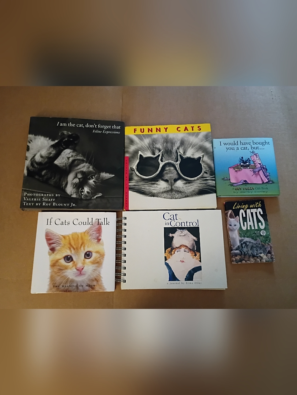 Vintage Cat Themed Books Lot of 6 Books